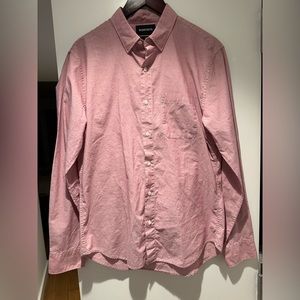 Bonobos Botton Down Shirt - Light Textured Red - Slim Fit - Medium